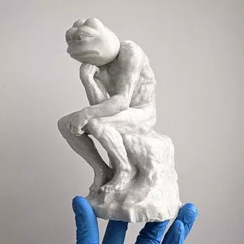 Статуэтка Feeler Pepe Статуэтка лягушки Изделия из дерева Декор для гостиной Фигурки Украшения для дома Аксессуары Настольное украшение Подарок as the picture