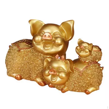 Статуэтка, художественное ремесло, орнамент, коллекционная статуя животного, скульптура из смолы для входа, гостиной золотой