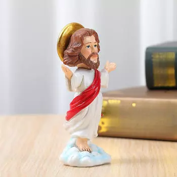 Статуэтка Иисуса Христа, христианская фигурка, статуэтка, настольная католическая скульптура для гостиной, кухни