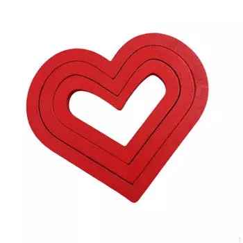 Статуэтка из дерева в форме сердца своими руками ко Дню святого Валентина, романтическая, для книжных полок, прикроватных столиков, письменного стола,