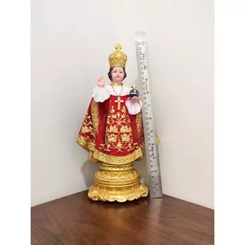 Статуэтка из полирезина Христианская религиозная статуэтка Младенца Иисуса Статуэтка для домашнего декора Идолы Младенца Иисуса Христианский подарок Предмет интерьера Новый