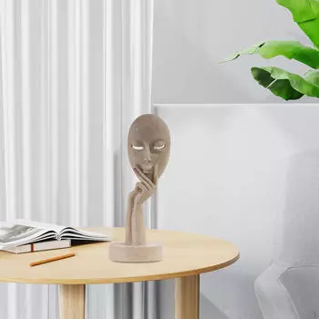 Статуэтка из смолы, абстрактная статуя мыслителя, художественное произведение, скульптура, настольное украшение для рабочего стола в гостиной