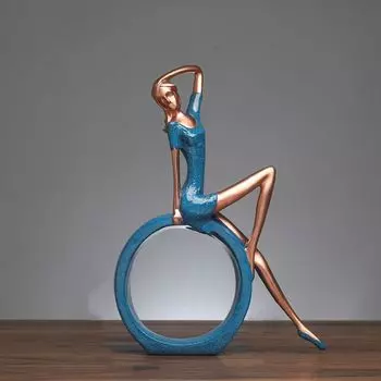 Статуэтка из смолы «Читающая девушка», скандинавские украшения для девочек-йогов, креативная фигурка для девочек-йогов, вход 5