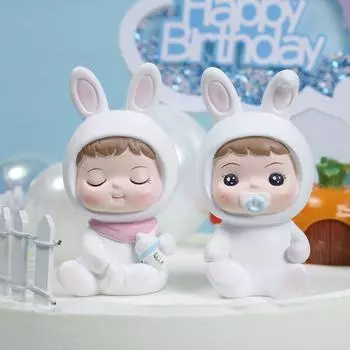 Статуэтка из смолы для младенца, симпатичное украшение для стола, подарочные фигурки для младенцев из мультфильмов, украшение для дома Boy