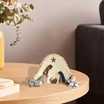 Статуэтка из смолы для сцены Рождества Христова, Иосифа, Девы Марии, животного, Иисуса, рождение, статуя, скульптура, украшение для домашнего офиса, рабочего стола, орнамент 1pc