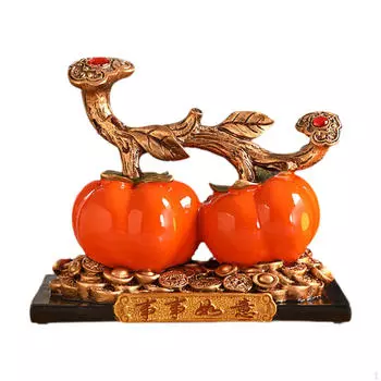 Статуэтка из смолы хурмы, фен-шуй, центральная часть стола, китайское украшение на удачу