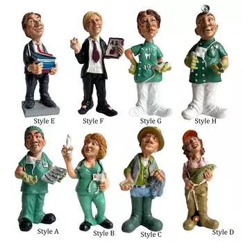 Статуэтка из смолы, скульптура человека, статуэтка рабочего, украшение для гостиной, семьи, друзей, столешницы, шкафа