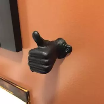 Статуэтка из смолы, украшение на стену, средний палец, большой палец, ножницы, ручная статуя, скульптура, украшение на дверь шкафа, полка B