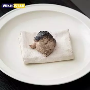 Статуэтка крокодила, украшения, садовое животное, статуэтка крокодила, мини-смоляные декоративные садовые украшения Baby crocodile