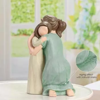 Статуэтка матери и дочери Yousheng, смоляная статуэтка обнимающей матери и дочери, подарок на день рождения ко Дню матери для декора спальни и гостиной