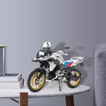 Статуэтка мотоцикла ручной работы, ретро-акцент домашнего декора A