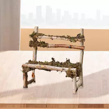 Статуэтка на стуле, деревянная статуэтка, коллекционный подарок, скульптура, украшение для внутреннего офисного стола, центральные элементы Height 14.8 cm