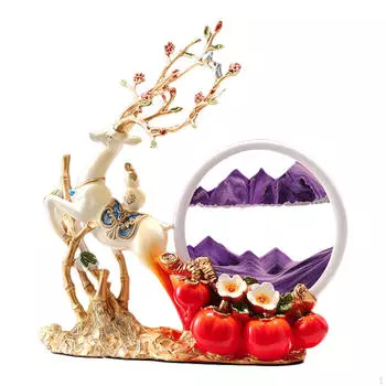 Статуэтка оленя из смолы «Зыбучие пески», декор для движущегося песчаного искусства, для бара, спальни, взрослых