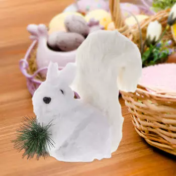 Статуэтка пасхальной белки, домашний декор, рождественская модель, искусственные украшения