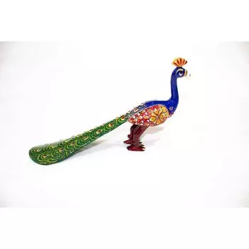 Статуэтка павлина из металла ручной работы, декоративная фигурка для украшения дома, гостиной, офиса