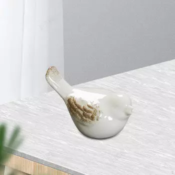 Статуэтка птицы, керамическая подарочная фарфоровая статуэтка, современная скульптура с маленькими животными для украшения 8cmx4.5cmx5cm