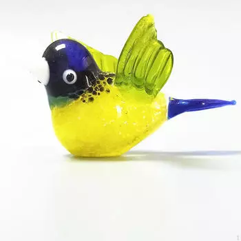 Статуэтка птицы, сделанная вручную из стекла, животное, арт-декор для дома Style A