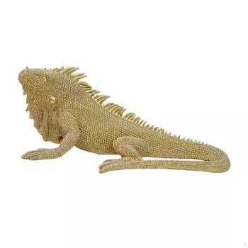 Статуэтка ящерицы, статуэтка из смолы, подарочное произведение искусства, декоративное украшение, скульптура животного для прихожей, офиса золотой