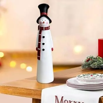 Статуэтка Санта-Клауса из смолы Yousheng, стоящая в красном пальто, статуэтка Санта-Клауса из мультфильма, коллекционное настольное украшение для рождественского камина Xmas Santa Claus