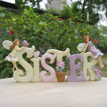 Статуэтка сестры из смолы, коллекционная статуэтка, украшение стола для женщин