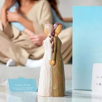 Статуэтка сестры из смолы Yousheng, настольная, украшение для сестринской дружбы, декор для гостиной, спальни, скульптура для девочек, сестринская любовь, подарок для сестры и подруги