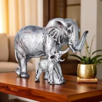 Статуэтка слона на удачу, предмет интерьера для гостиной и подарки