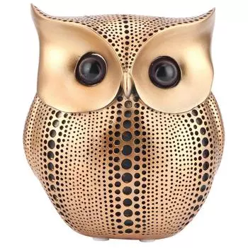 Статуэтка совы, статуэтка, украшение, инновационная скульптура животного из смолы, искусство, ремесла, украшение дома