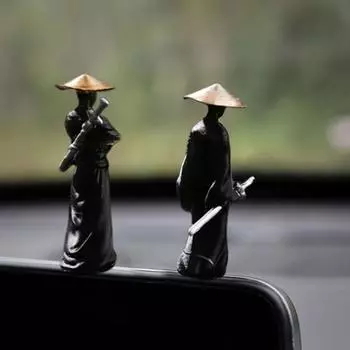 Статуэтка Странствующего Рыцаря, винтажная статуя в китайском стиле Youxia, скульптура рейнджера из смолы, домашний офис, настольный сад, украшение, орнамент, рождественский подарок E