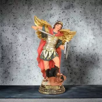 Статуэтка Святого Михаила из смолы, идол архангела, идеально подходит для дома, офиса, молитвенной комнаты, подарка и украшения, 6 дюймов, идол НОВЫЙ