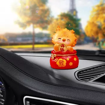 Статуэтка талисмана, фигурка дракона года, украшение из смолы для столешницы книжной полки в прихожей Style A