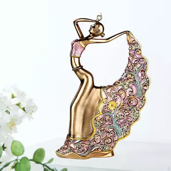 Статуэтка танцора павлина из смолы для коллекции домашнего декора, скульптура, украшение для камина