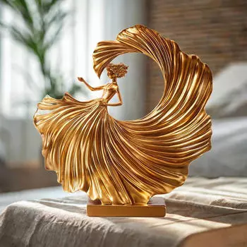 Статуэтка танцовщицы, фигурка танцовщицы, коллекционная, современная статуэтка, настольное украшение для входа на полку