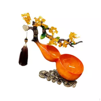 Статуэтка тыквы HU Lu Фигурка Контейнер для хранения Подарок на день рождения Китайский Настольный Декор Смола