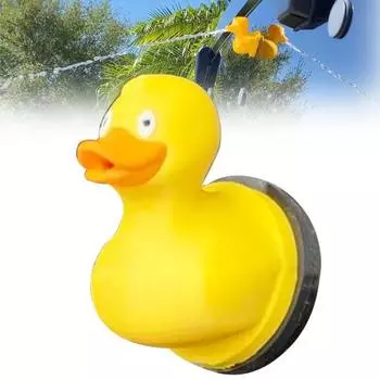 Статуэтка утки-распылителя в виде среднего пальца, крепление на лобовое стекло автомобиля, грузовика, маленькая желтая статуэтка утки, украшение интерьера, орнамент A оранжевый