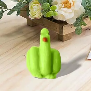 Статуэтка утки со средним пальцем и картой, красочная жестовая статуэтка из смолы, скульптура для домашнего офиса, книжной полки, украшения рабочего стола, орнамент