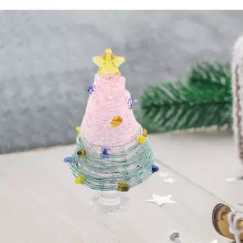 Статуэтка в виде рождественской елки, коллекционная, рождественский декор, скульптура для рабочего стола