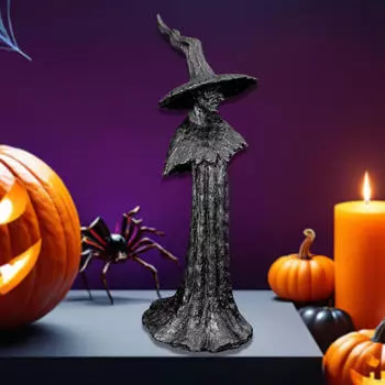 Статуэтка ведьмы Настольное украшение Креативная коллекционная скульптура Хэллоуинское украшение для дома Книжная полка