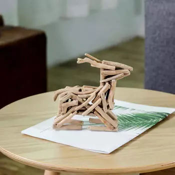 Статуэтка животного оленя, статуя, украшение для книжной полки, креативные статуи лося