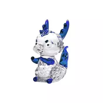 Статуэтка зодиакального дракона из стекла K9 Стильный зодиакальный дракон ручной работы из хрусталя Дракон благоприятный и новогодний интерьерный лечебный подарок фен-шуй