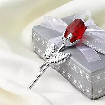 Статуэтки из хрусталя и розы, ремесло, сувениры на День святого Валентина, рождественский подарок для влюбленных, сувенир, украшение для дома, свадьбы, украшения