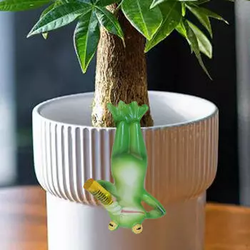 Статуэтки лягушек, пьющих пиво, смоляные украшения, креативные легкие поделки, украшения для горшечных бонсай A