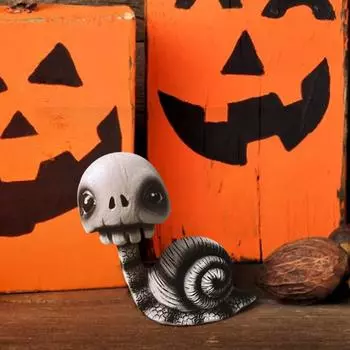 Статуэтки садовых животных на открытом воздухе, статуя декора на Хэллоуин, качающая голова, скульптура из смолы в помещении и на открытом воздухе, милый декор сада на Хэллоуин One Size