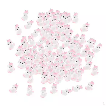 Статуи единорогов, микропейзаж, миниатюрная фигурка, сказочный сад, украшения для кукольного домика, 100 шт.