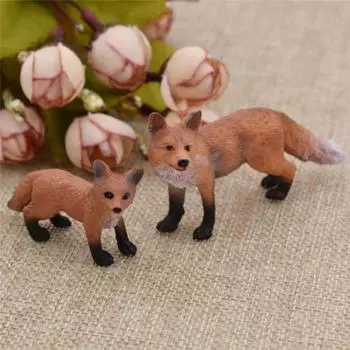 Статуи Мини Домашний Лес Дикий Фигурка Модели Детские Игрушки Моделирование Украшения Животные Моделирование S