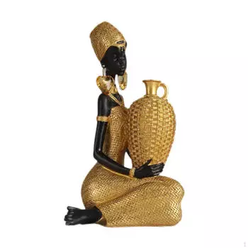 Статуя африканской женщины из племени, настольная скульптура, статуэтка африканских женщин Style A
