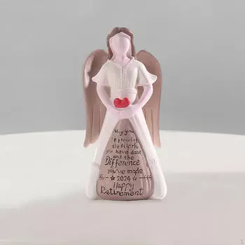 Статуя ангела на пенсии, настольное украшение, подарок на пенсию, домашний декор, художественные поделки, центральный элемент стола