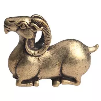 Статуя антилопы, антикварное качество изготовления, бронзовый стиль, форма животного, изысканный тибетский миниатюрный декор в виде антилопы для гостиной