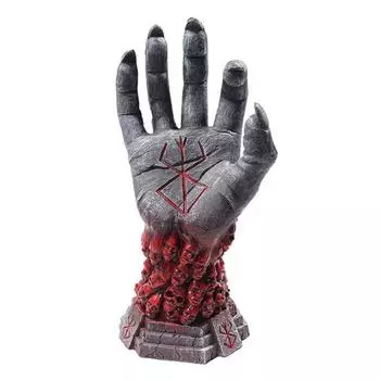 Статуя Берсерка, смоляная скульптура руки дьявола, набор ожерелий в виде сердца, реалистичный череп, руна, настольный компьютер