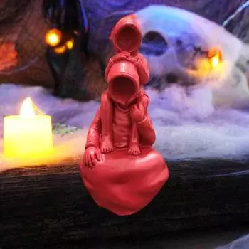 Статуя безликого человека в мантии Yousheng, готическая фигурка человека в капюшоне, коллекционное украшение ужасов из смолы для декора стола на Хэллоуин чёрный