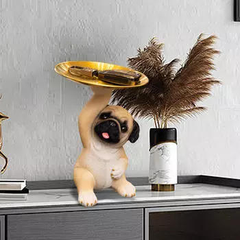 Статуя блюдо для конфет милый современный настольный лоток для хранения ремесло украшение для кабинета столешница офисный вход